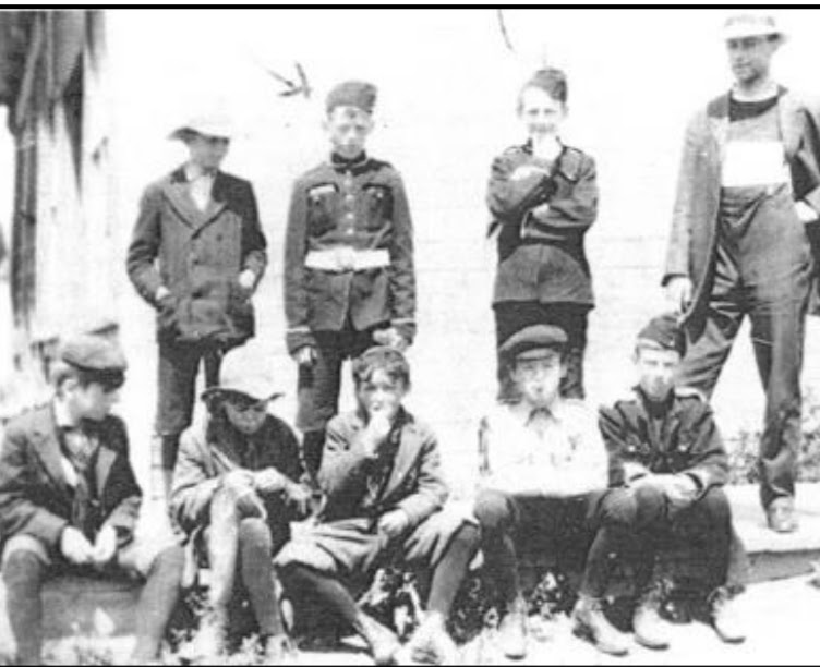 Regina Cadets with Mr Selby at Fort Qu’Appelle, 1911